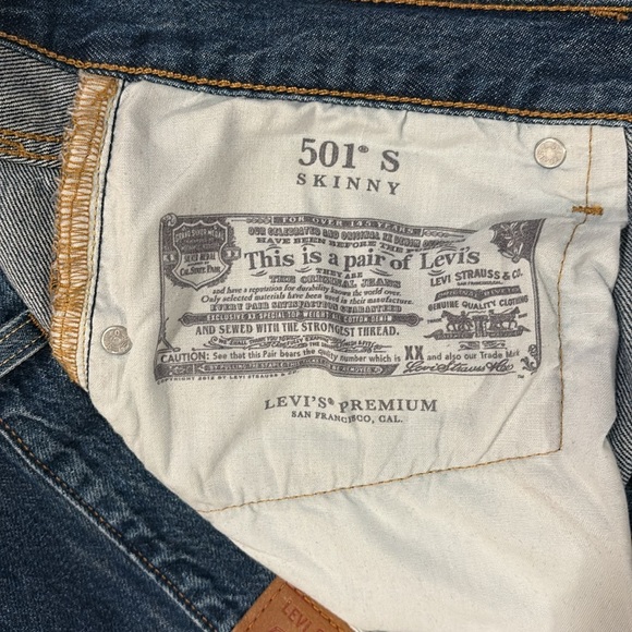 Levi's 501 Skinny size 32x28 - Picture 4 of 4